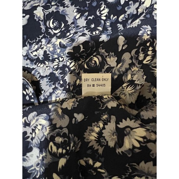 VTG 90s U.S.A. Classic Authentic Outfitters Floral Maxi Dress Sz 6 Romantic Blue - Picture 7 of 7